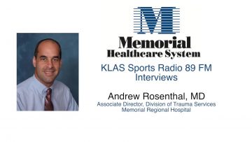 Trauma surgeon Andrew Rosenthal, MD is interviewed by KLAS Sports Radio