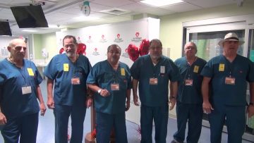 Miamians Music Medics visit to Joe DiMaggio Childrens Hospital