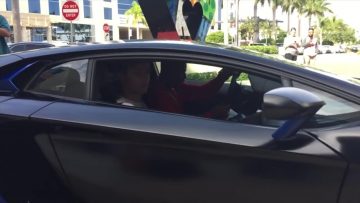 Yoenis Cespedes Gives Joe DiMaggio Childrens Hospital Patient A Ride in Lamborghini Aventador