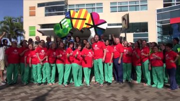 Department Leaders at Joe DiMaggio Childrens Hospital Take the ALS Ice Bucket Challenge