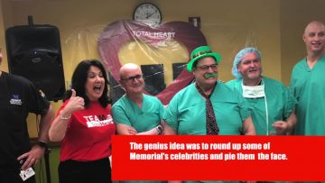 Memorial Healthcare Celebrities Get Pied For A Good Cause