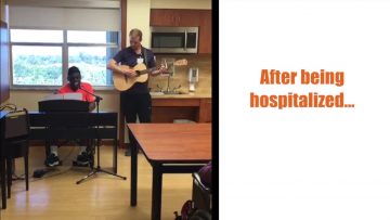 Rehab Patient Performs Concert for His Medical Team at Memorial Rehabilitation Institute