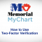 Memorial MyChart 2-Factor Verification
